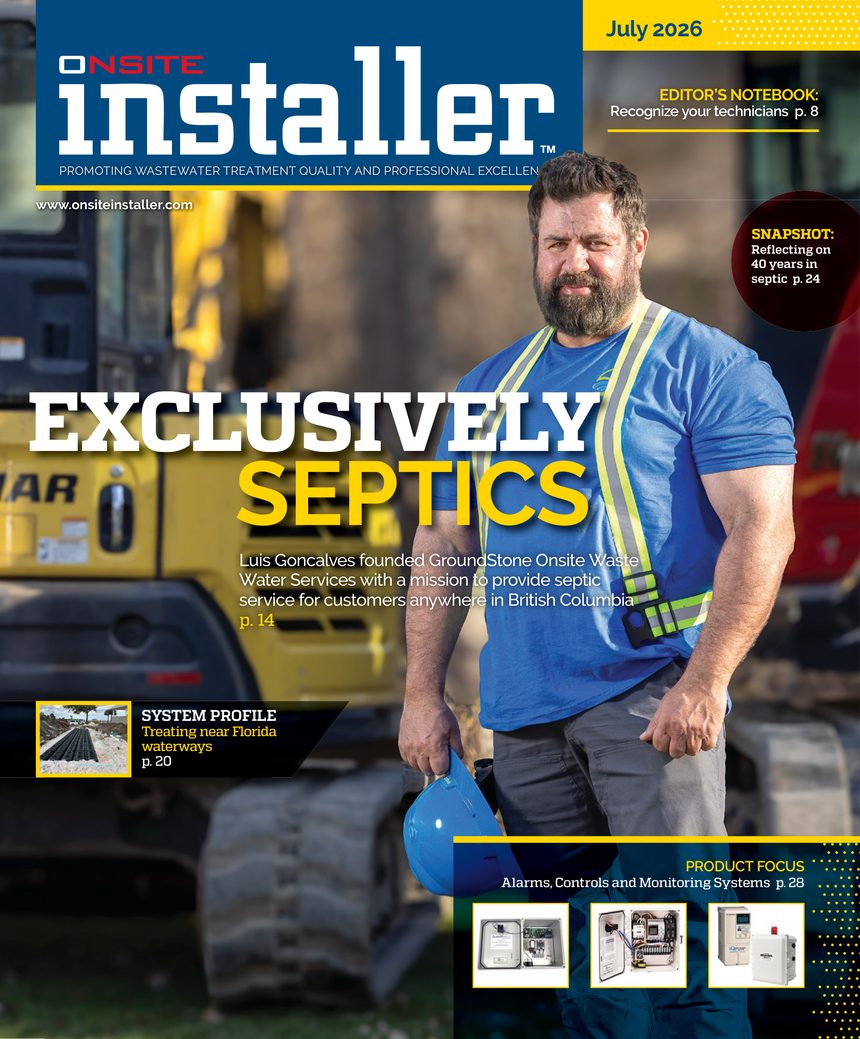 GroundStone on the cover of Onsite Installer magazine, July 2026